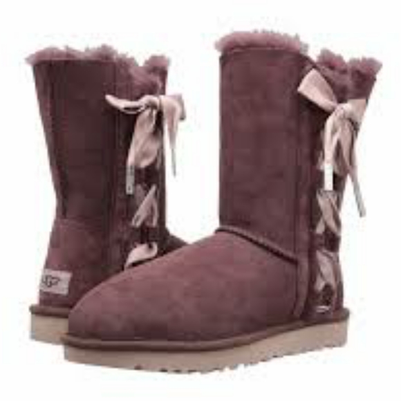 Ugg Pala Bordeaux Lace Up Boots Shoes 6 NEW 1017531
